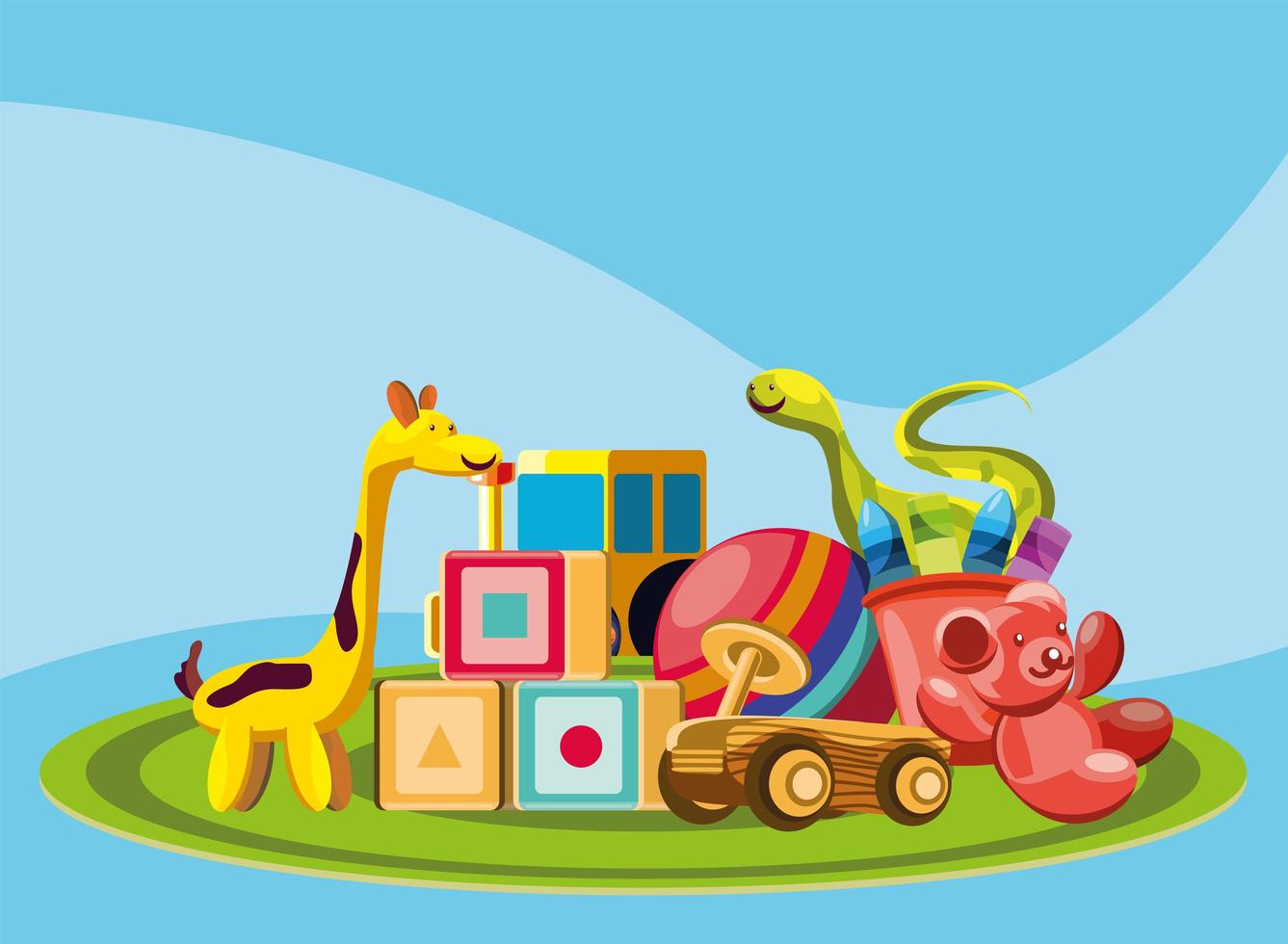 dibujos animados de juguetes para niños 2593420 Vector en Vecteezy