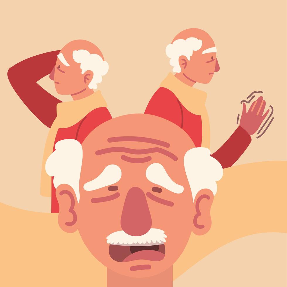 parkinson mood swings vector