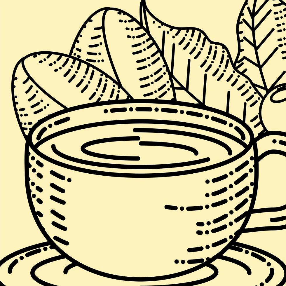 coffee cup sketch vector