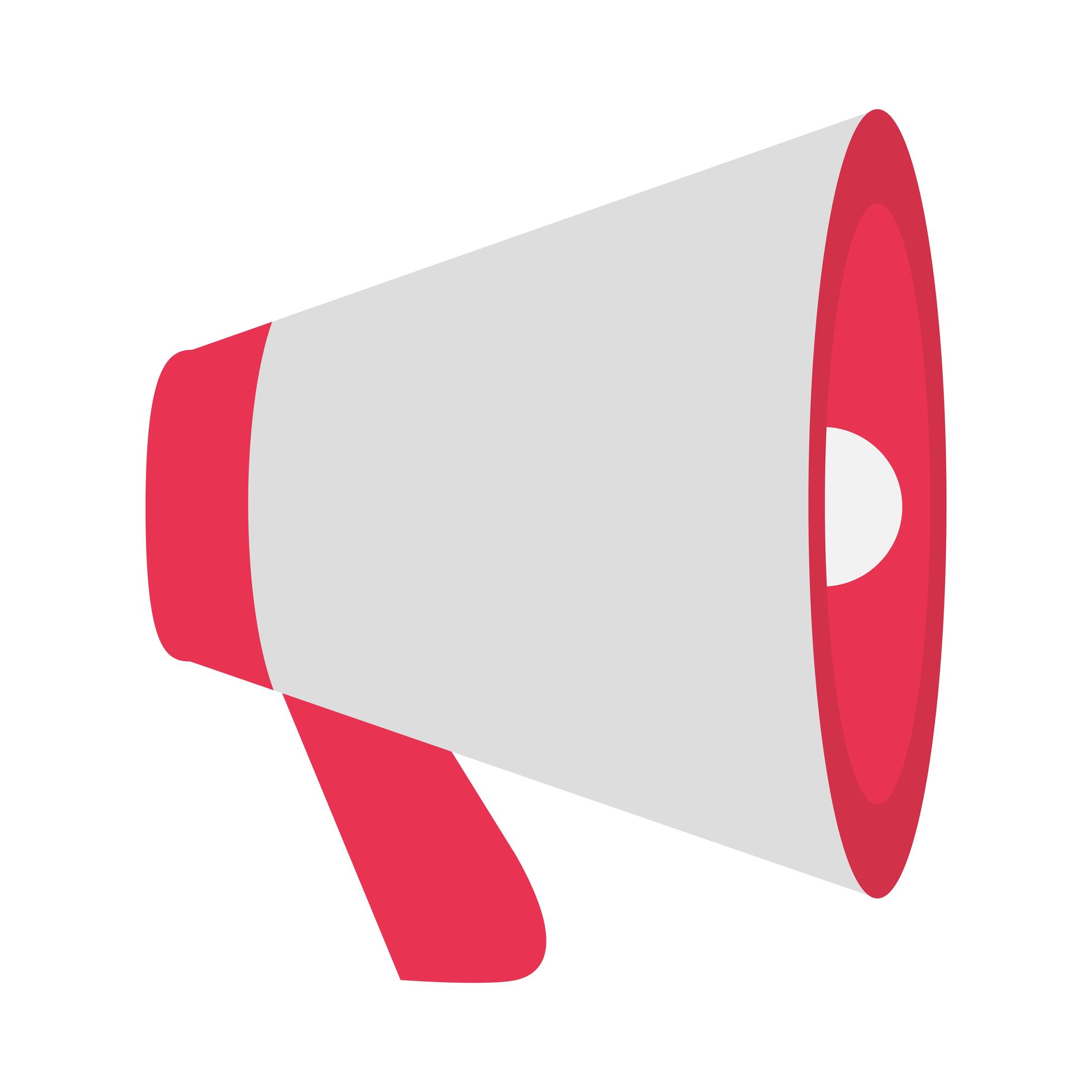 megaphone message noise announce flat icon 2594447 Vector Art at Vecteezy