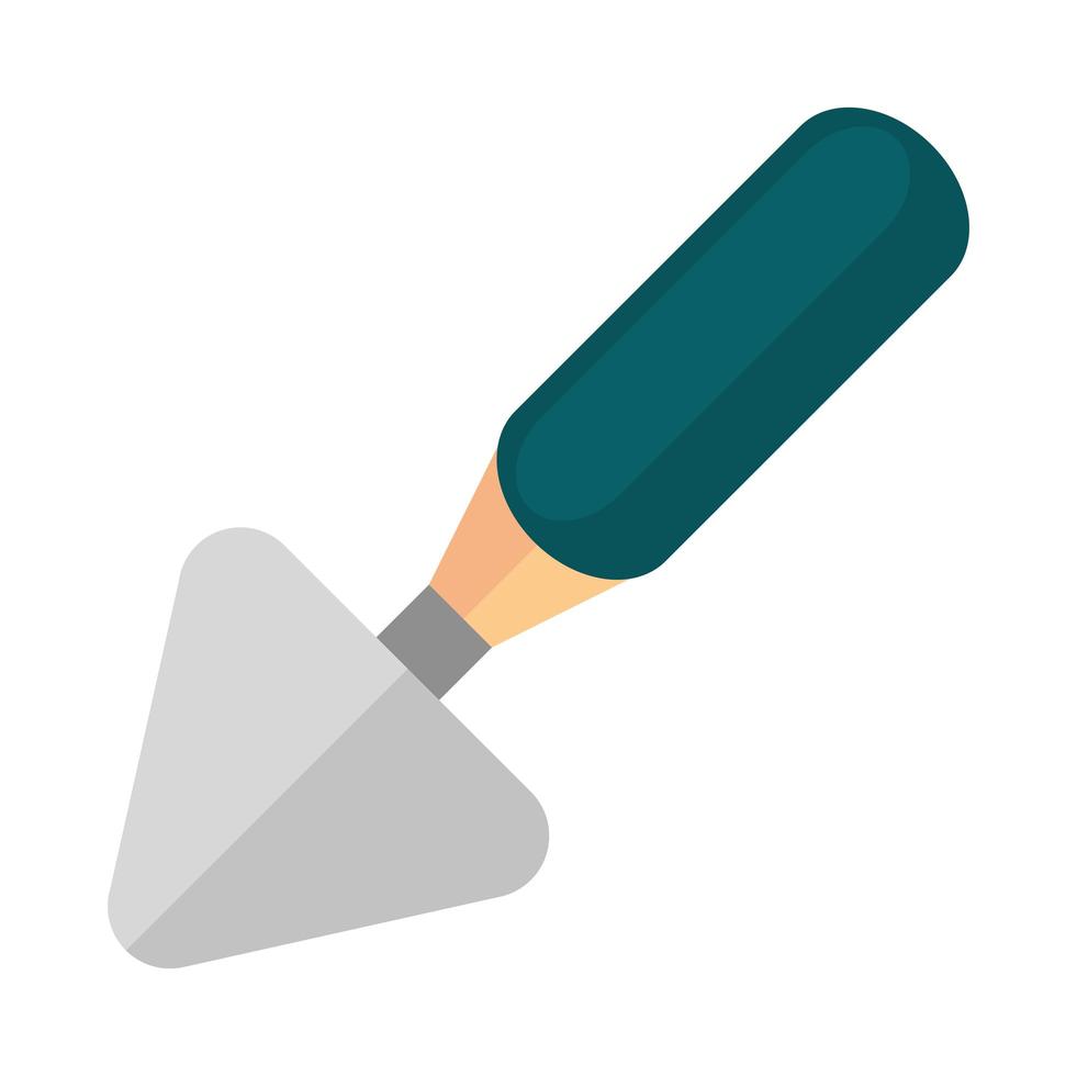 gardening spade tool handle object flat icon style vector