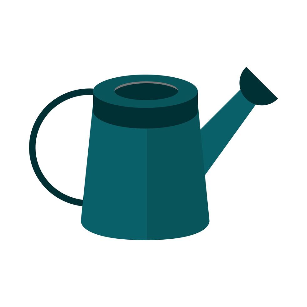gardening watering can object equipment flat icon style vector
