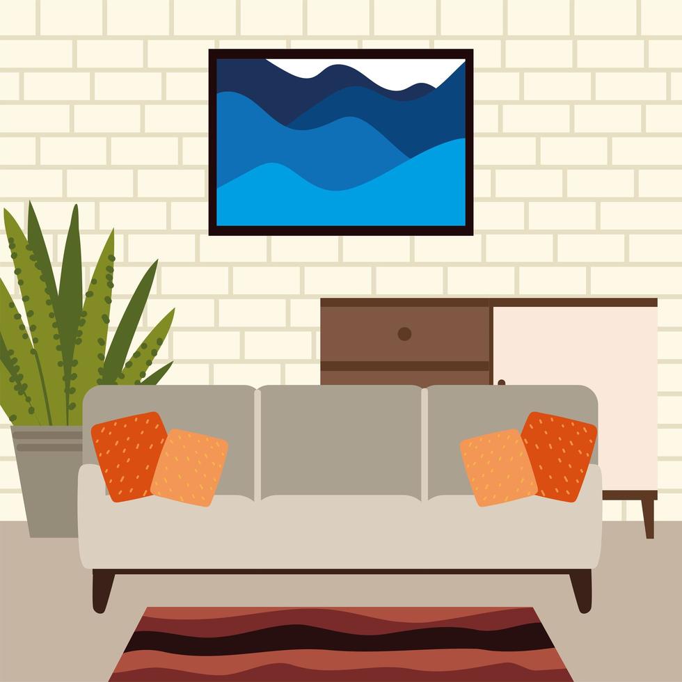 home sofa picture vector