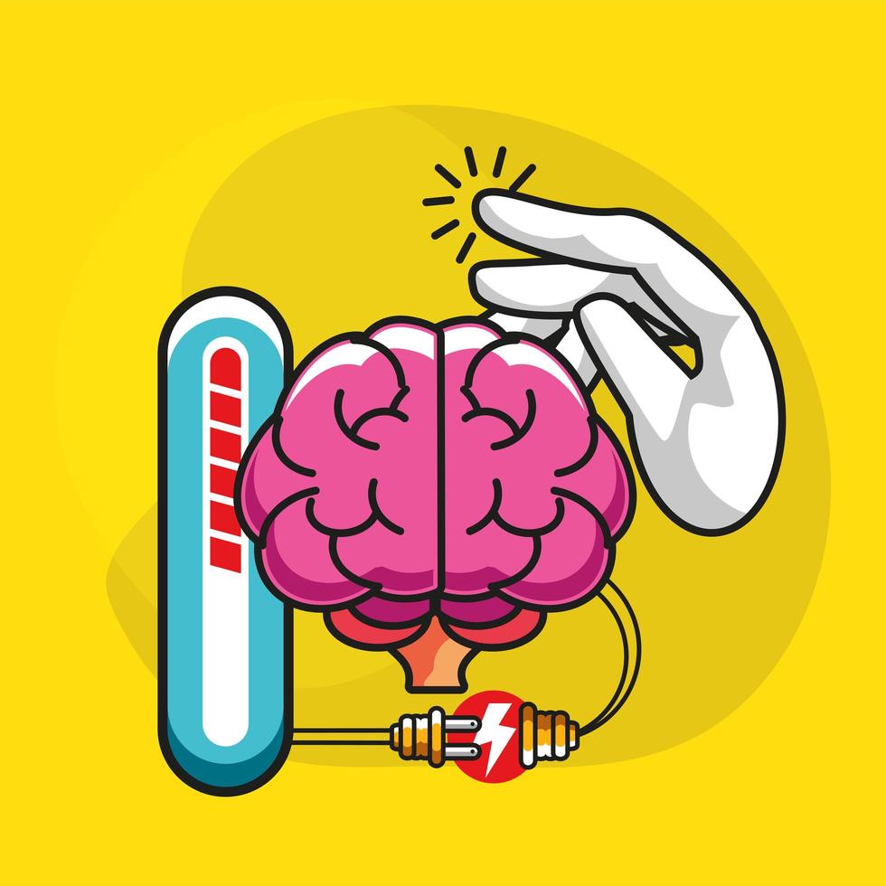 brain idea invention vector