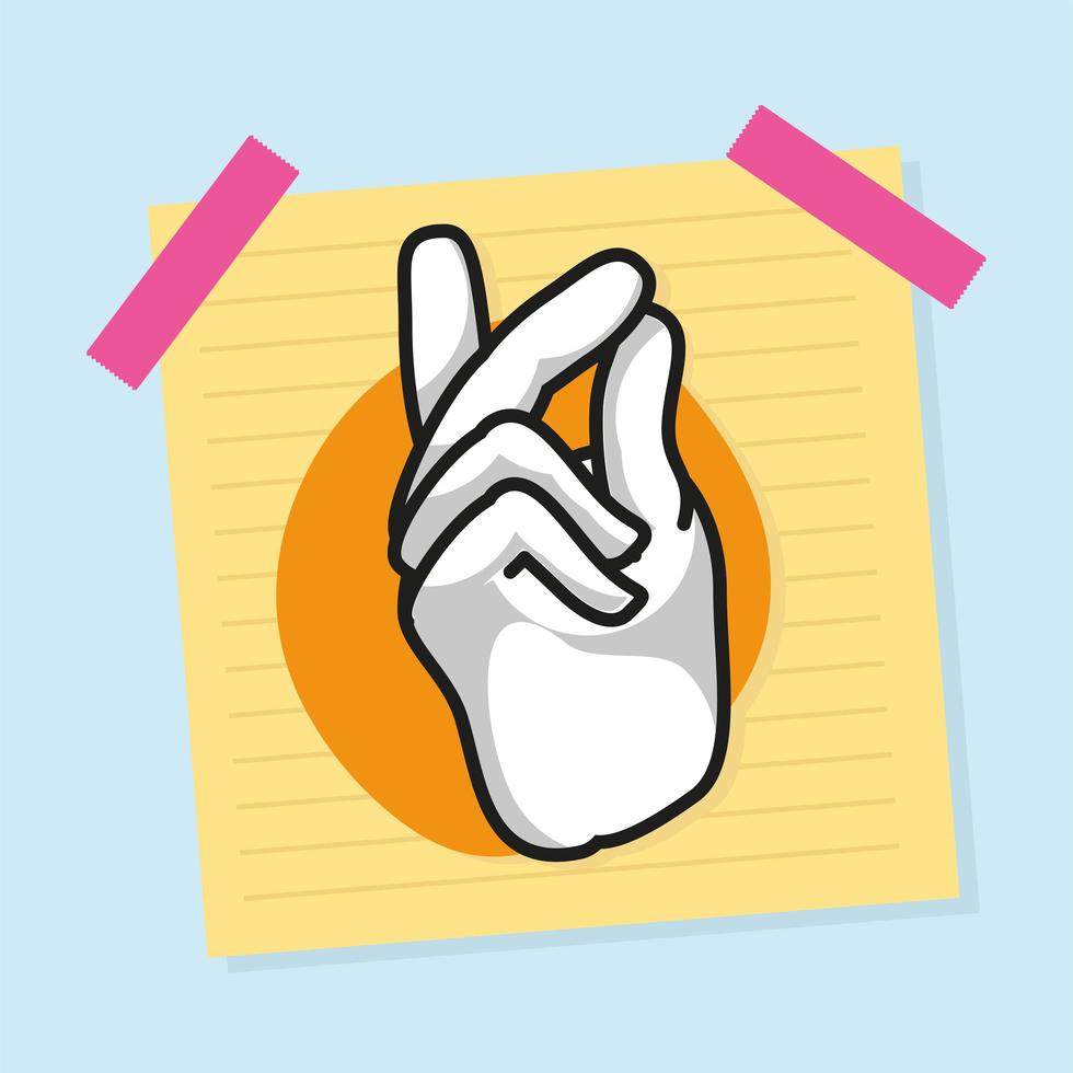snapping hand idea vector