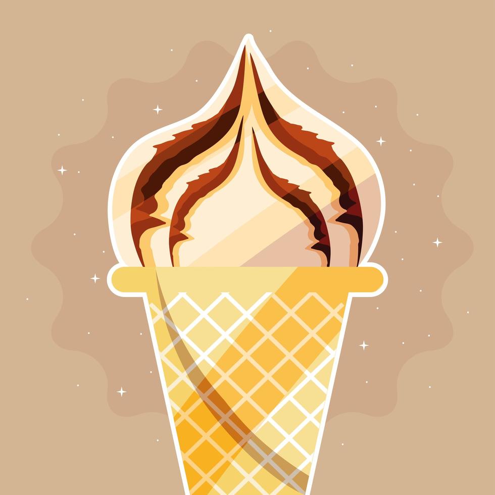 delicioso helado vector