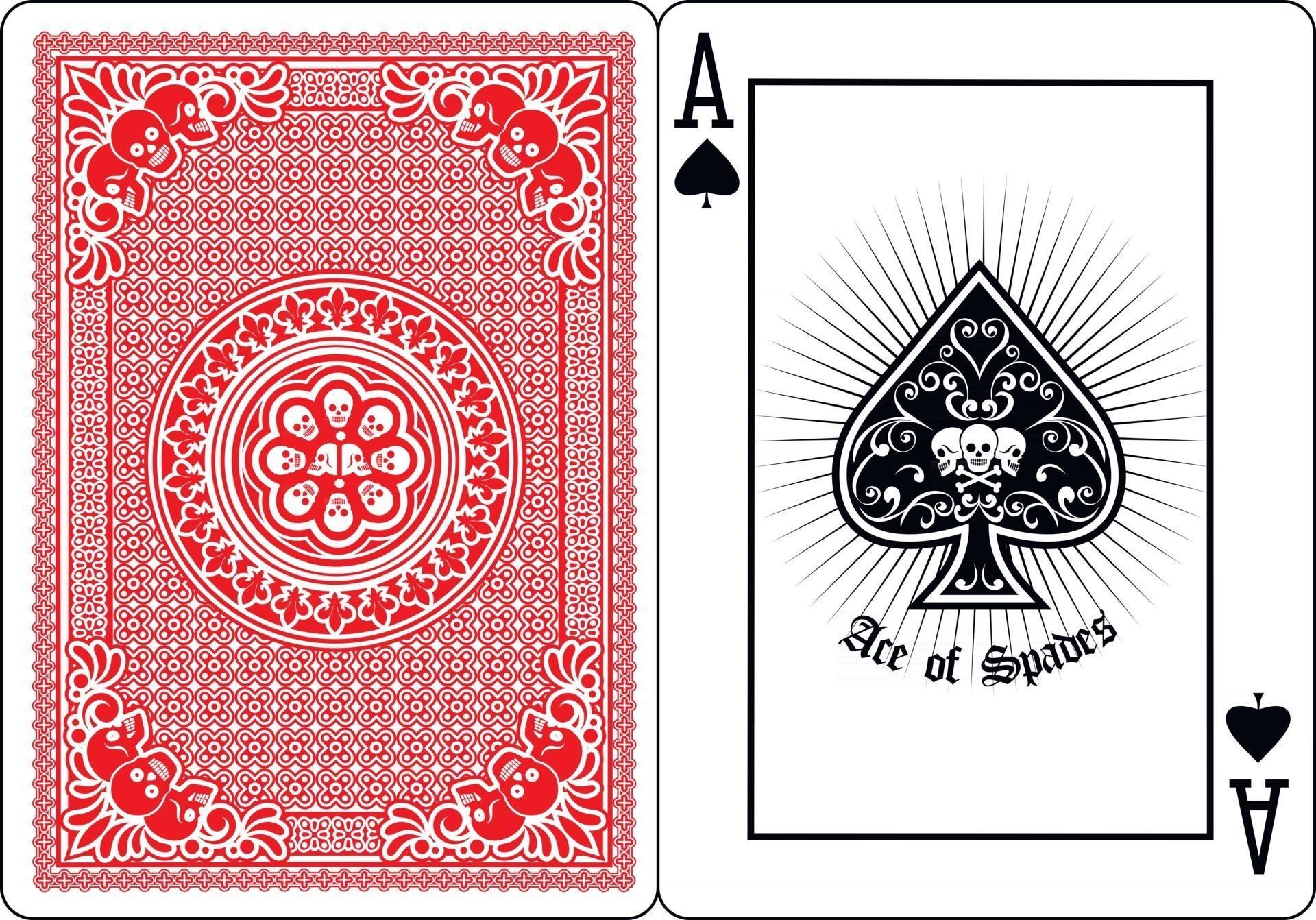 playing card ace of spades with skull 2596210 Vector Art at Vecteezy