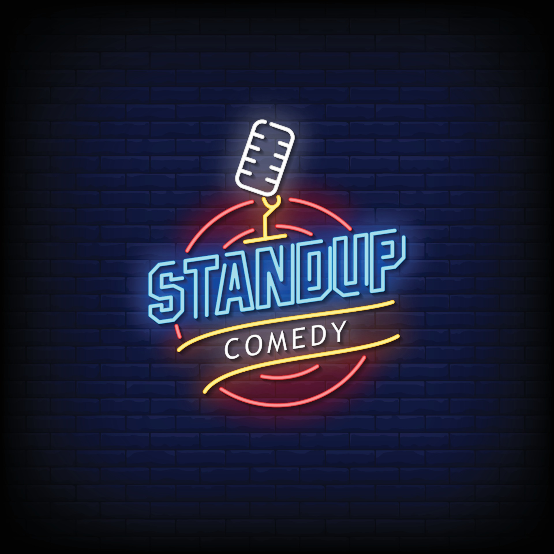 Stand Up Comedy Neon Signs Style Text Vector 2596218 Vector Art at Vecteezy