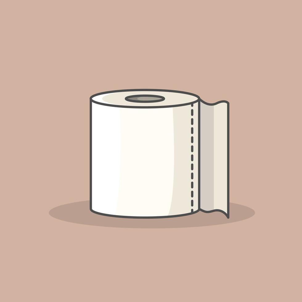 rollo de papel higiénico de archivo vectorial. concepto de higiene vector