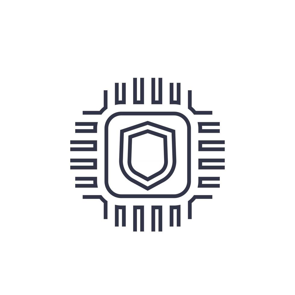 cryptography vector linear icon