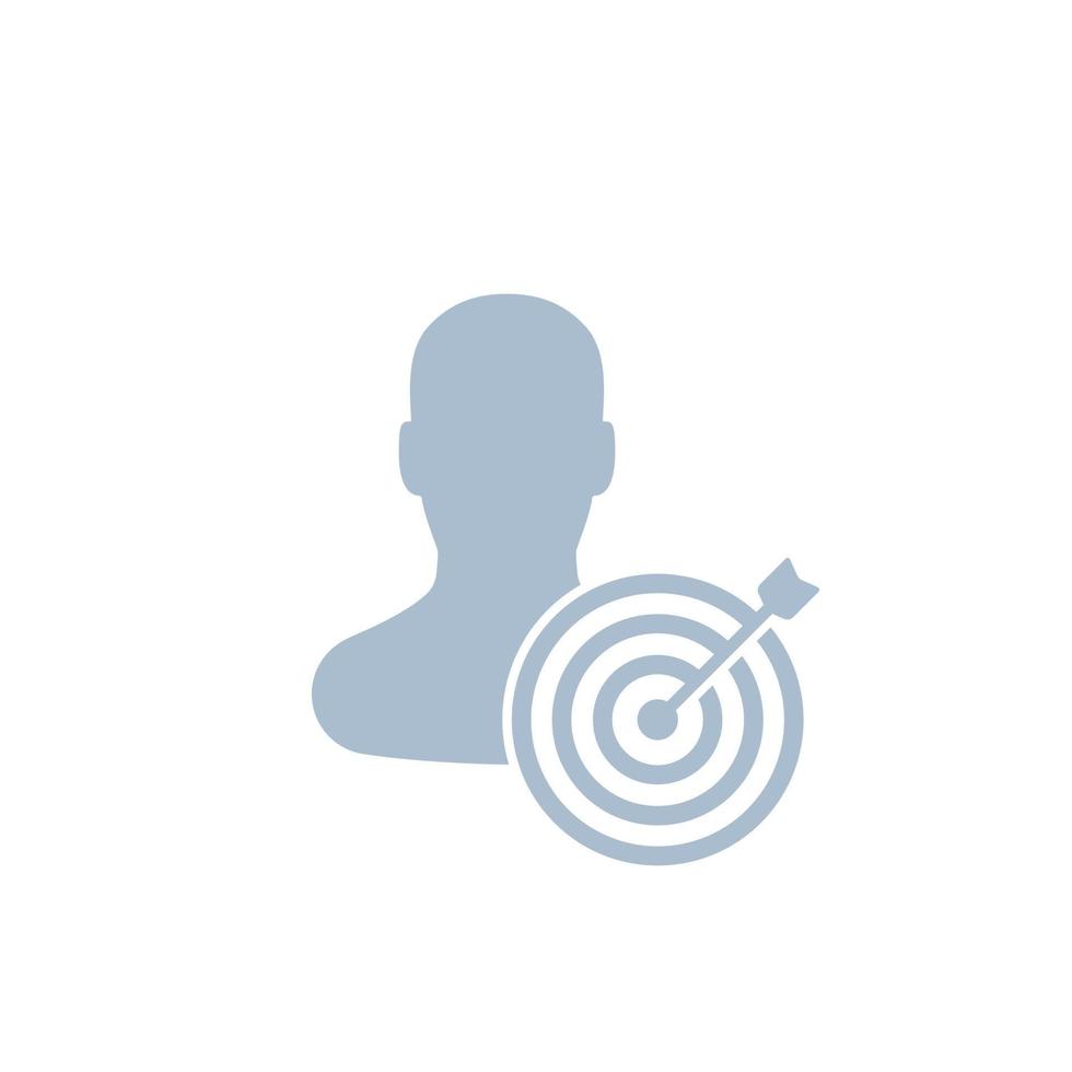target audience icon marketing concept vector