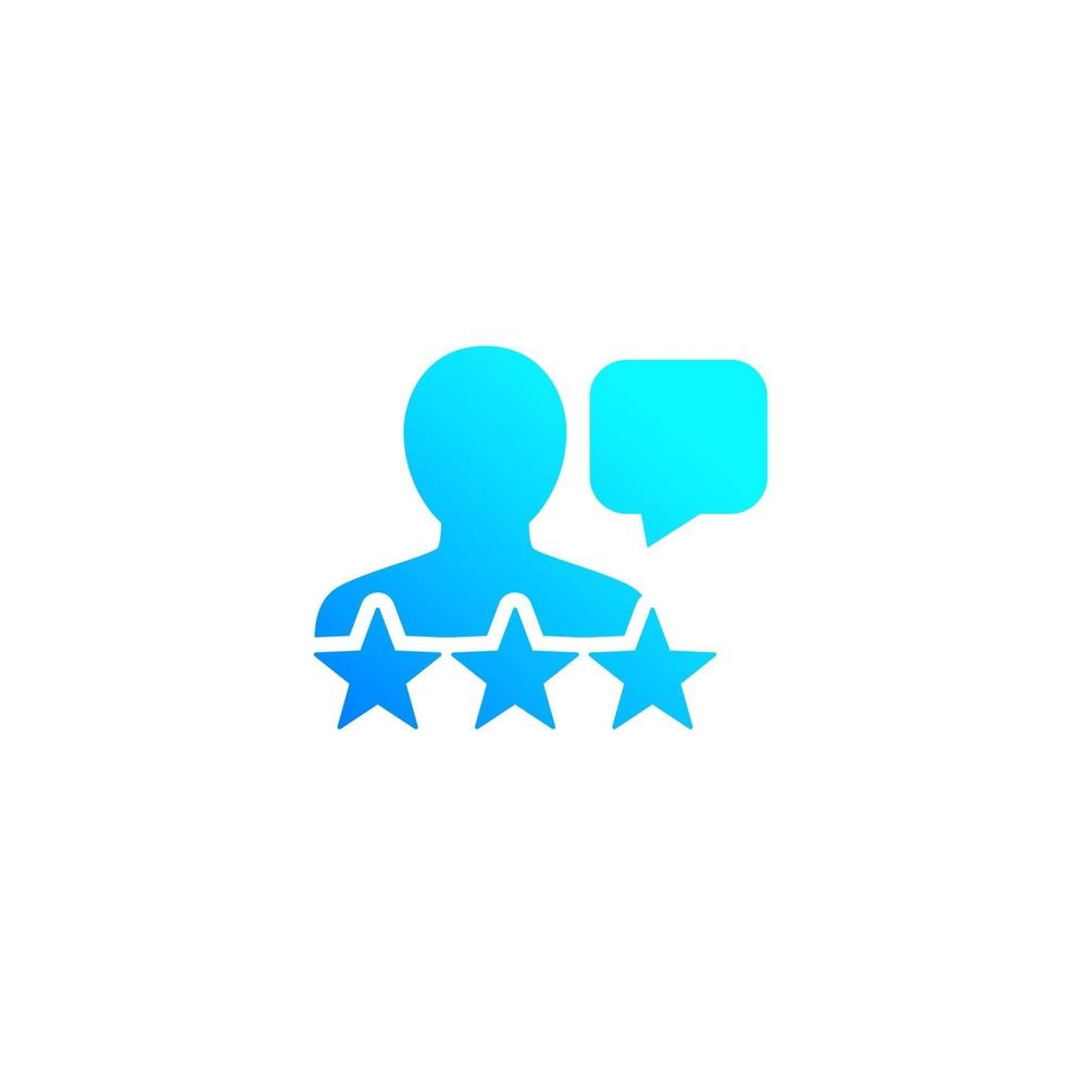 Customer review, comment and feedback icon vector