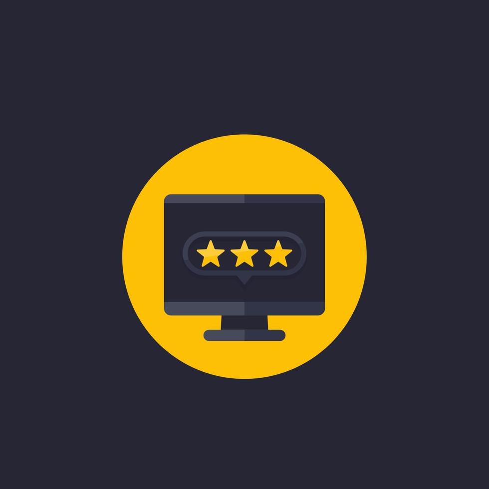 feedback and rating, customer review vector icon