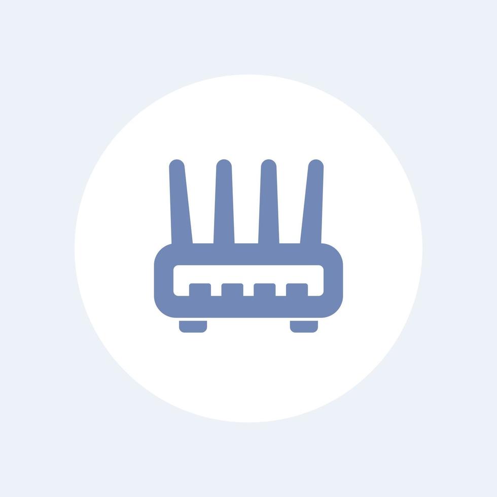 Router icon isolated on white, vector 2596524 Vector Art at Vecteezy