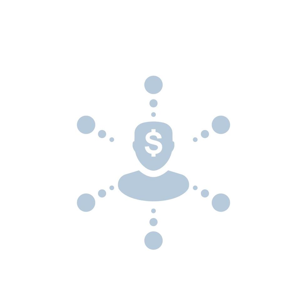 shareholder vector icon, investing, finance concept