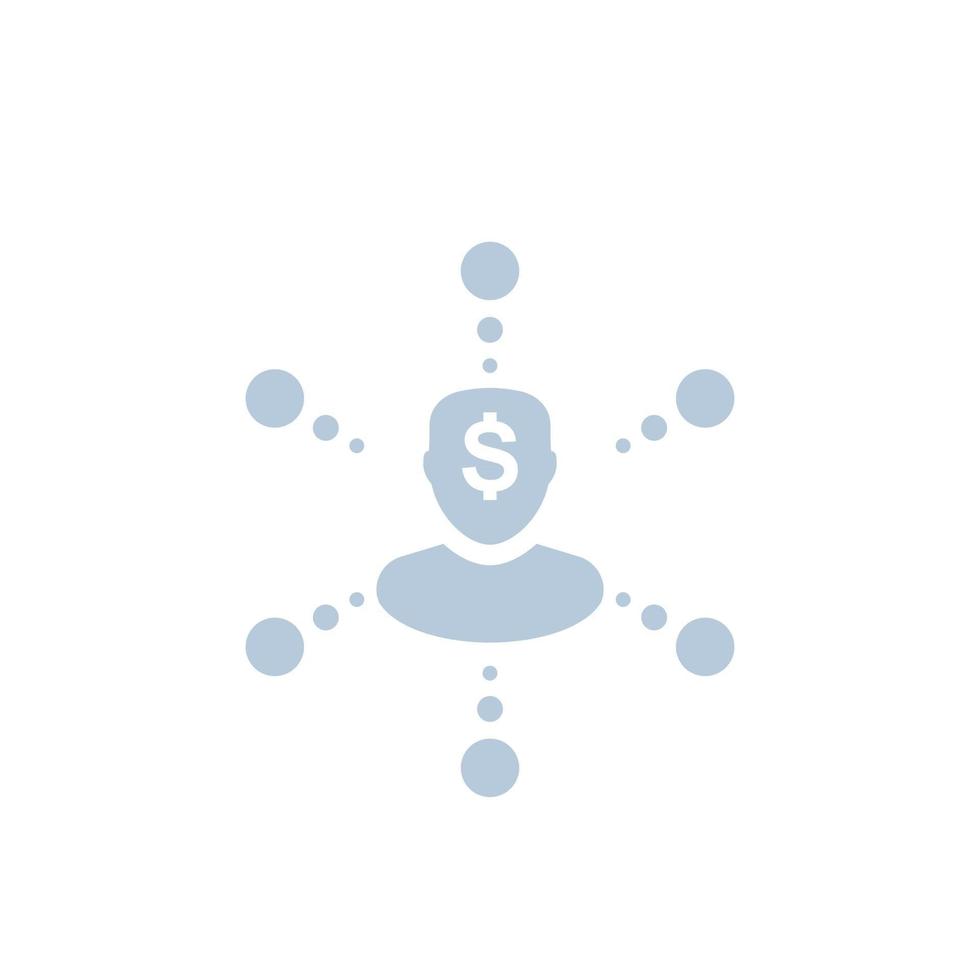 shareholder vector icon, investing, finance concept