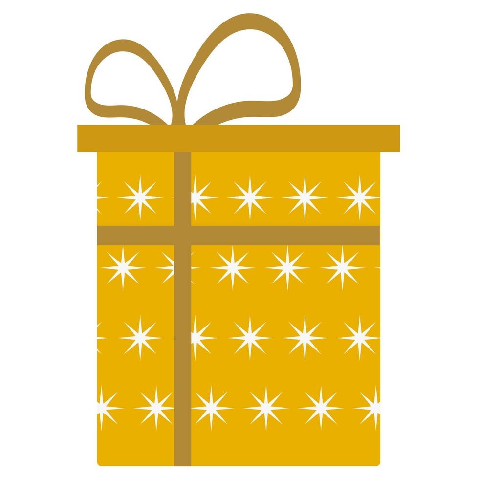 Surprise Gift box Flat style vector illustration