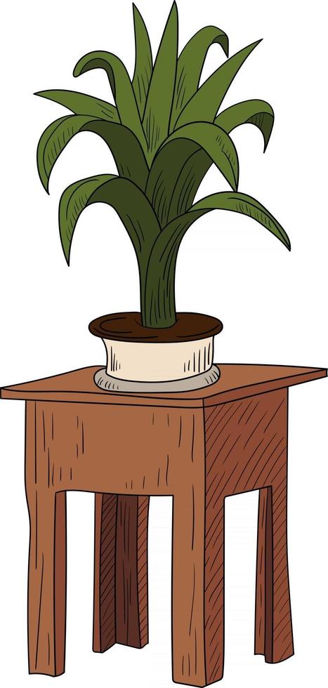 plant in a pot perfect for design project vector