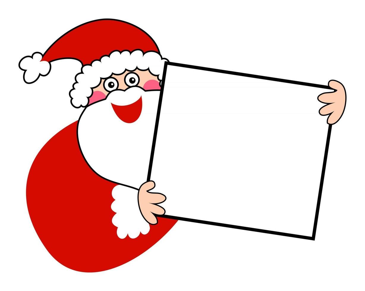 Jolly Christmas Santa Sign vector