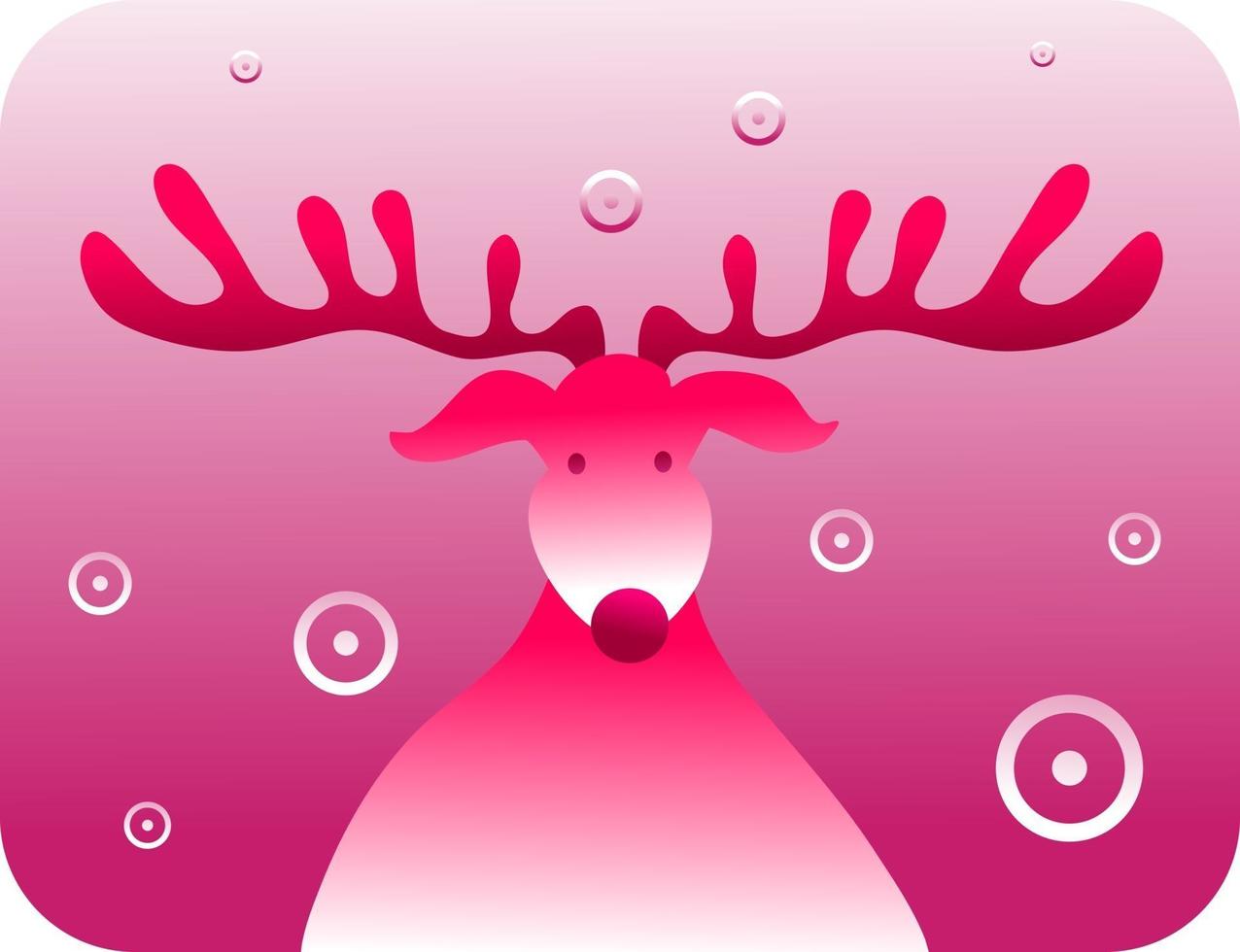 The Red Nosed Reindeer vector