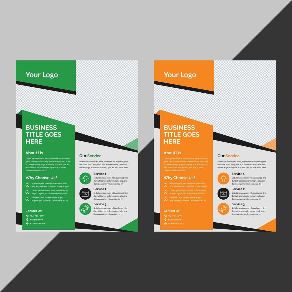 Business brochure flyer design a4 template free vector design