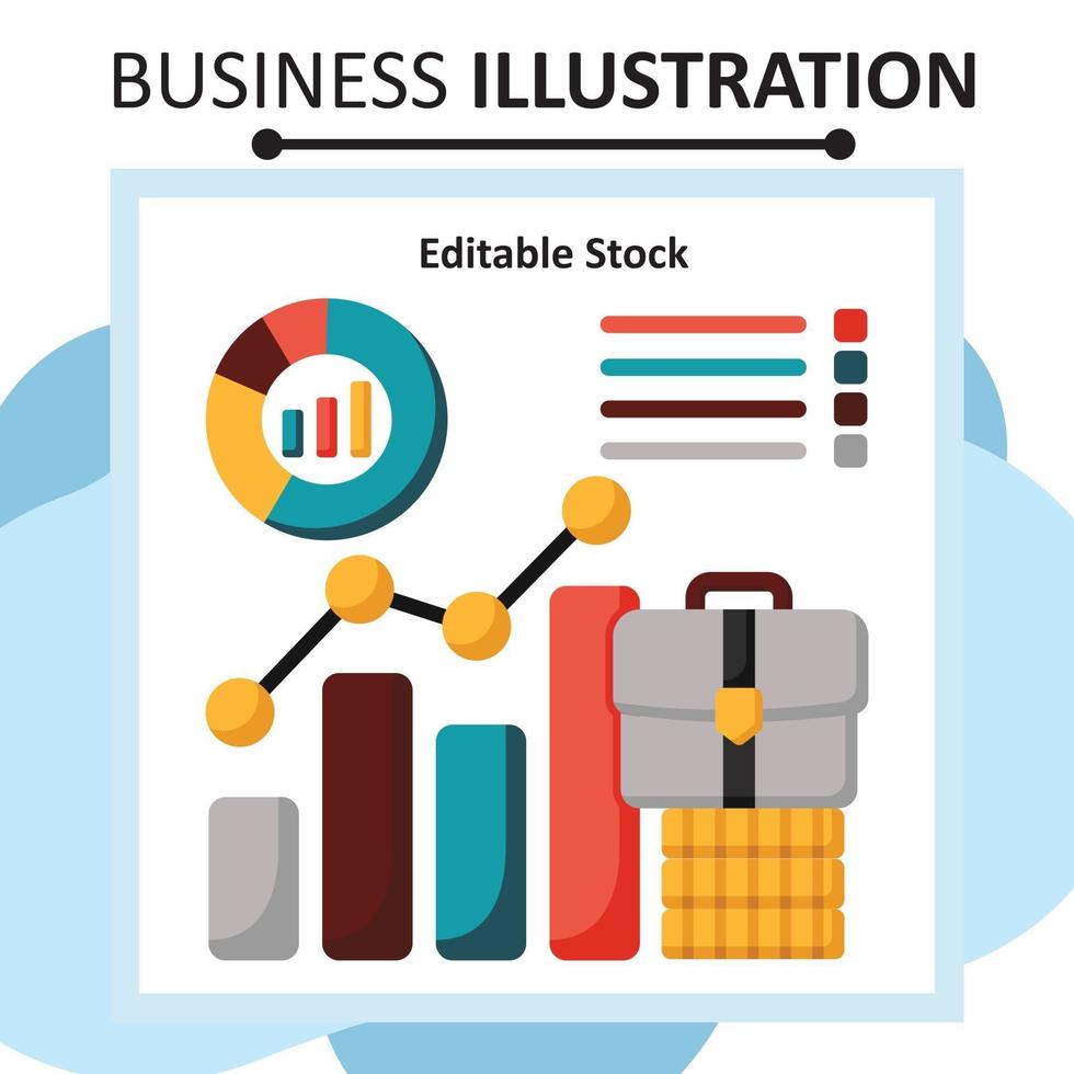 archivo de stock editable de ciencia de datos vector