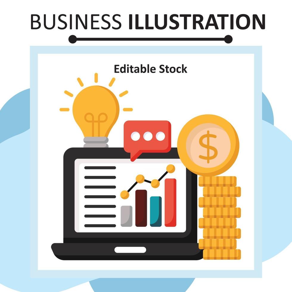 business illustration editable stock file vector