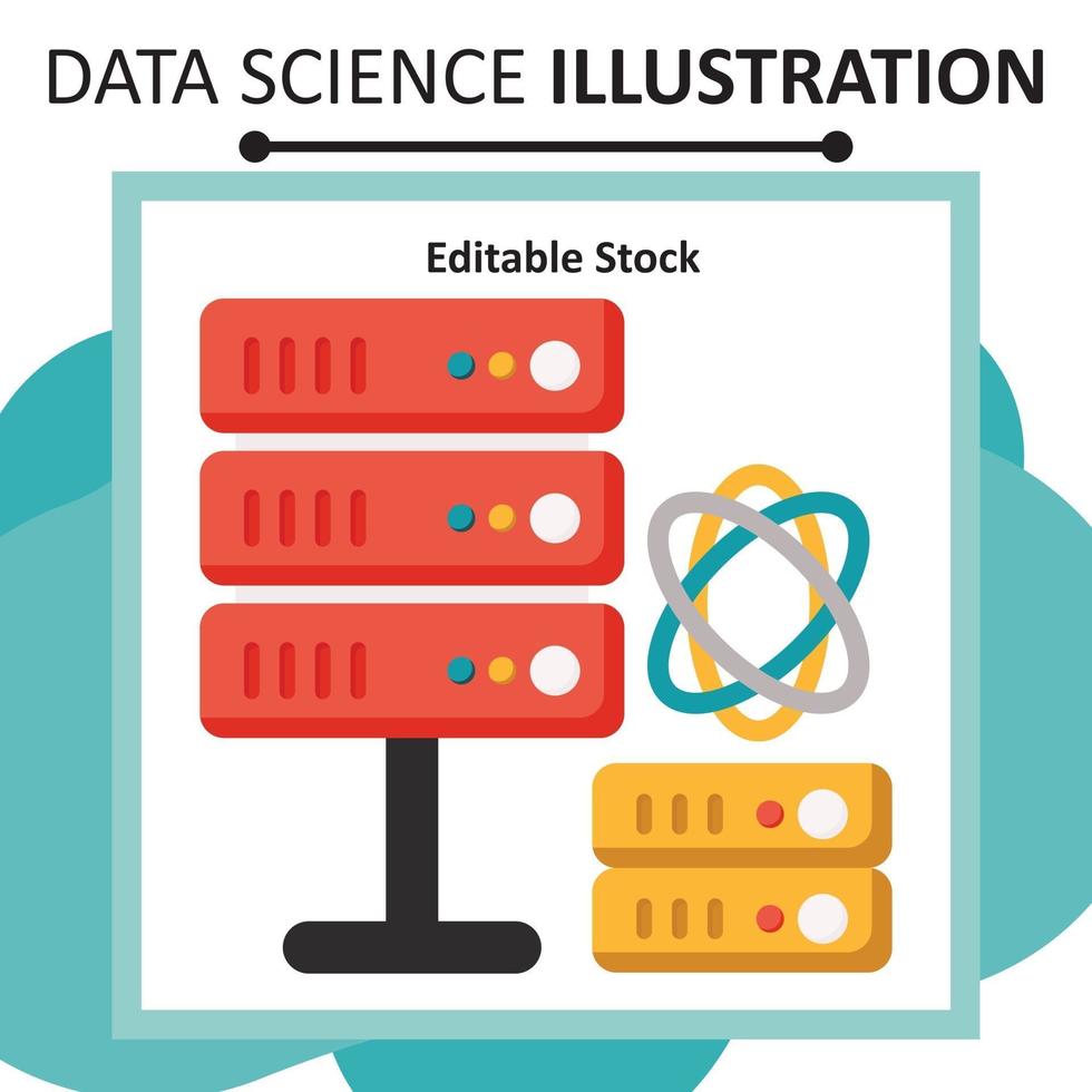 Data Science Illustration Editable Stock File 2596949 Vector Art at ...