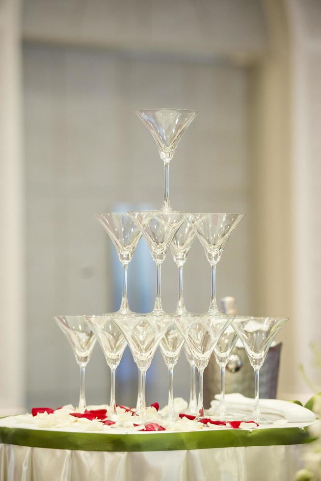 Tower of champagne glasses 2597125 Stock Photo at Vecteezy
