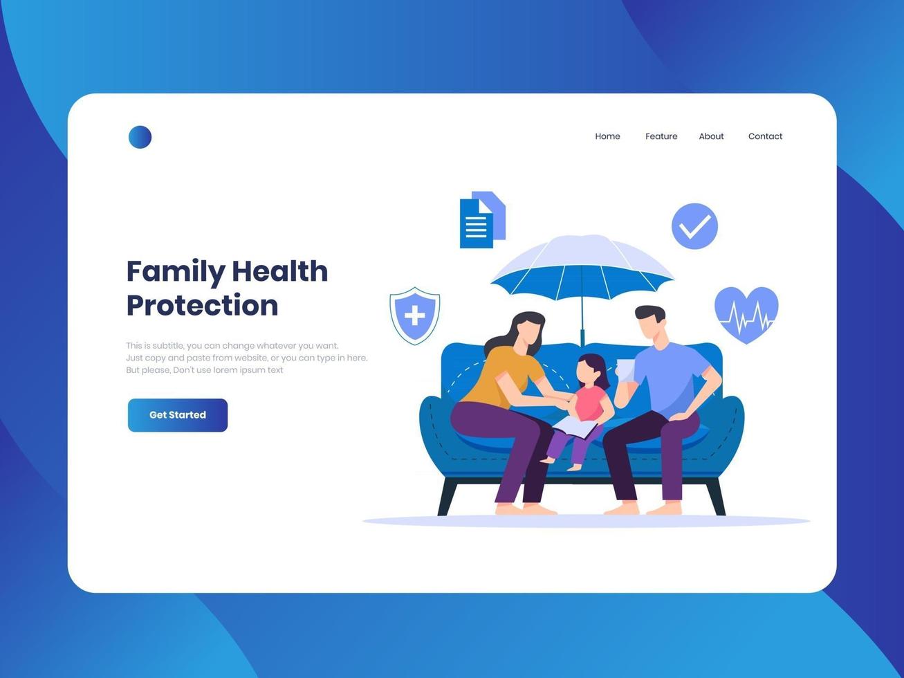 Family Health Protection vector