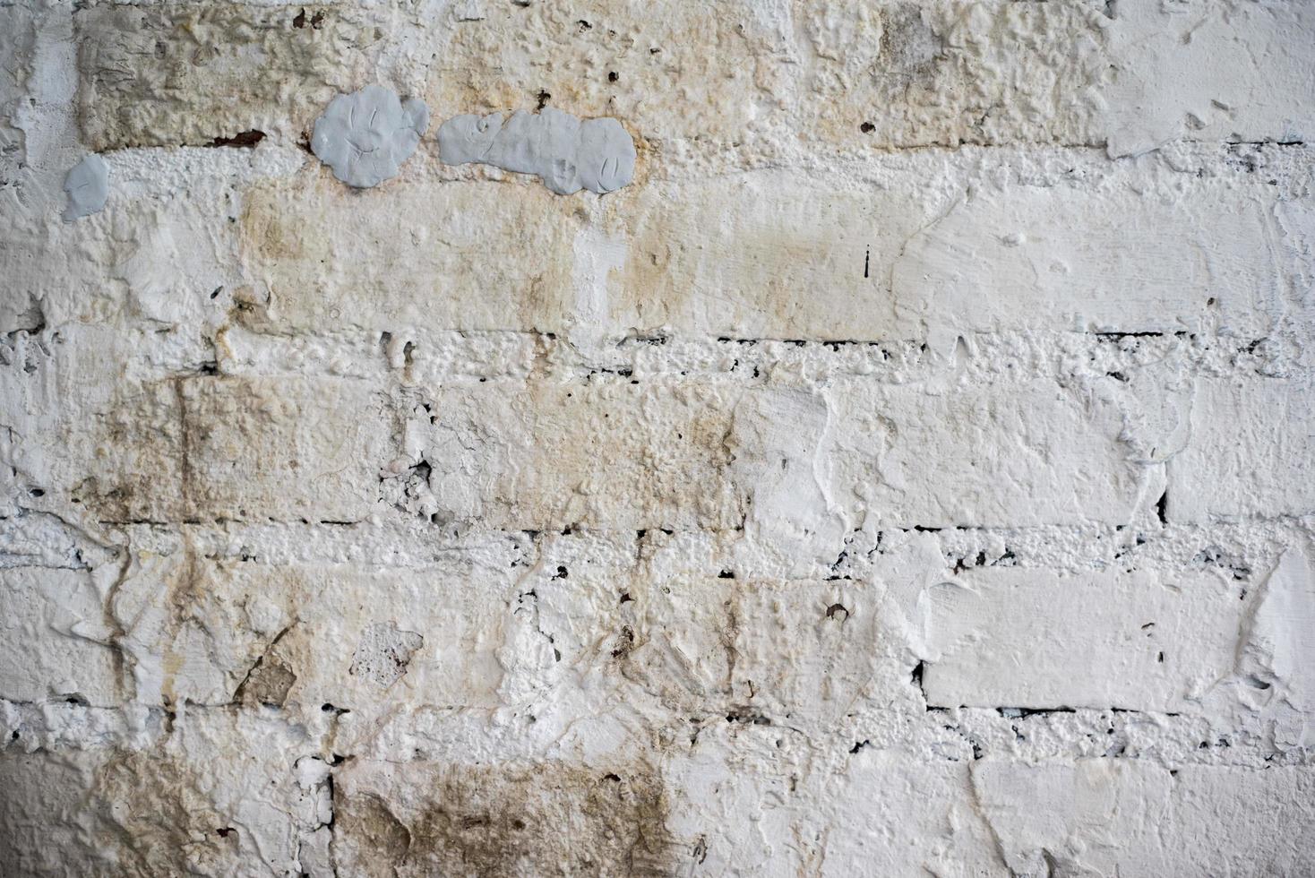 White grunge brick background photo