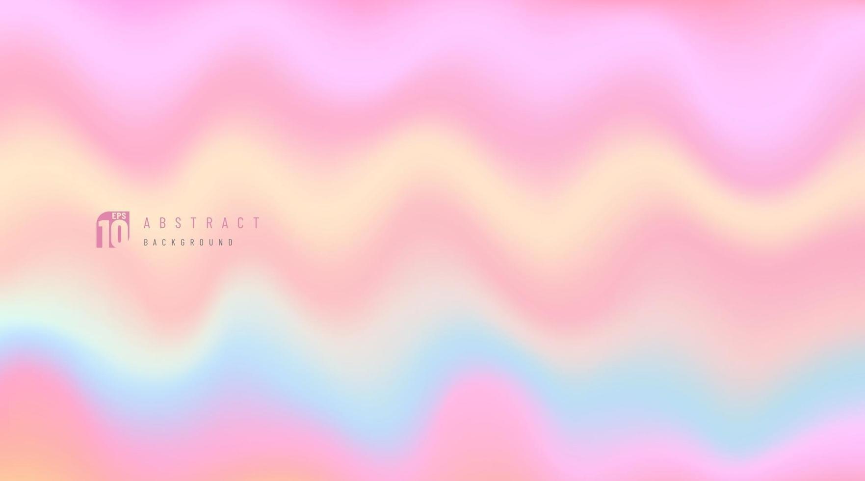 Fluorescent sweet pink and orange neon glitch texture backdrop. Blurry iridescent mermaid background. Liquid colors neon background. Abstract blurred pastel texture gradient design. Vector EPS10