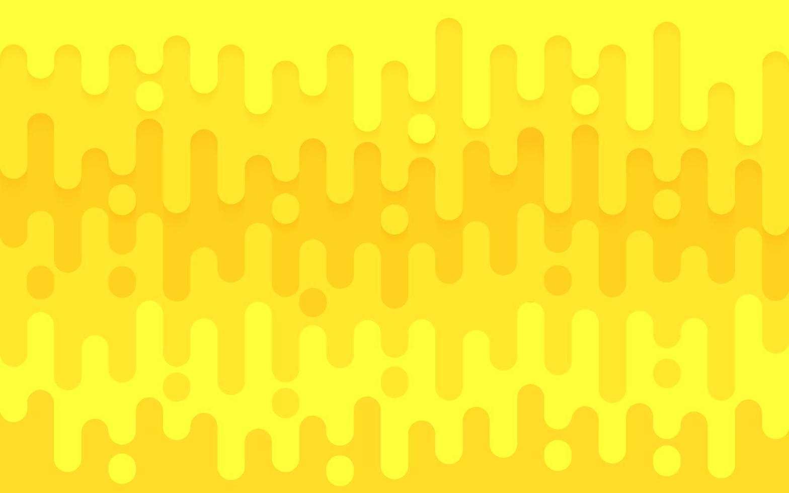 Abstract yellow mustard rounded lines halftone transition background. Simple flat pattern design. Vector Illustration