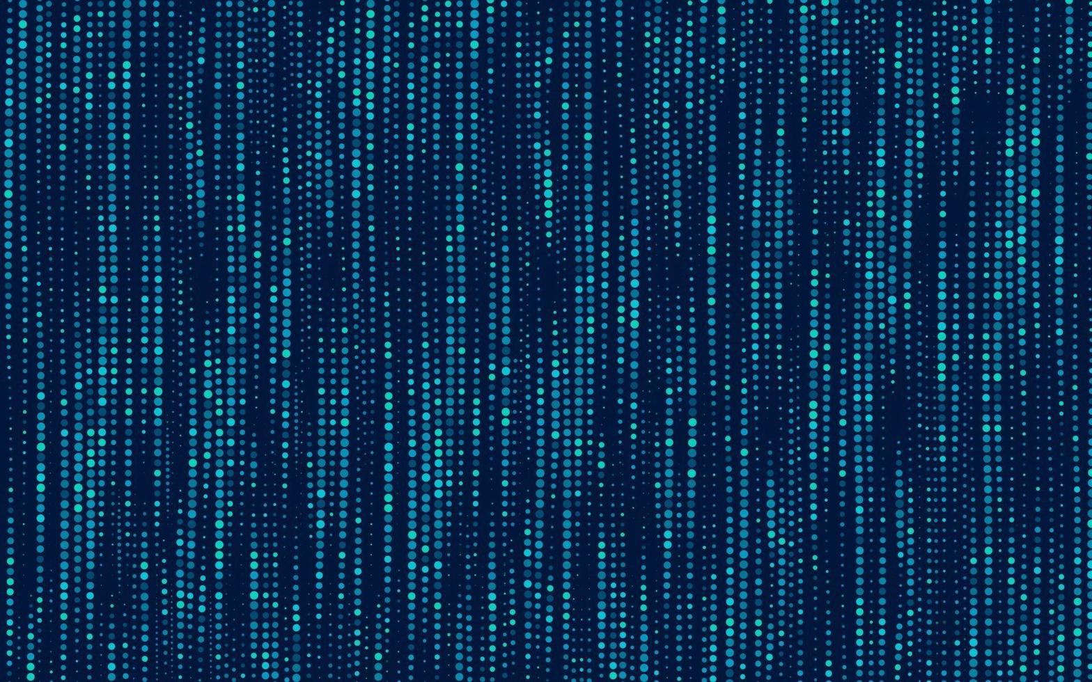 Abstract minimal green blue random dotted pattern on dark blue background. Simple modern texture halftone style. You can use for cover template, poster, banner web, Print ad. Vector illustration