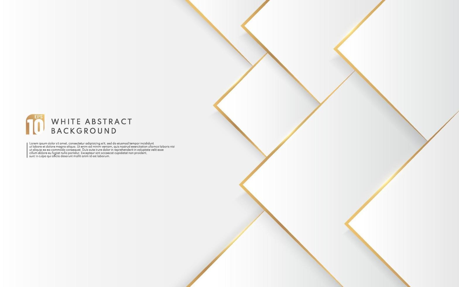 Abstract gradient grey and white paper cut style background with golden light combination . Modern futuristic design. You can use for cover template, poster, banner web, Print ad. Vector illustration