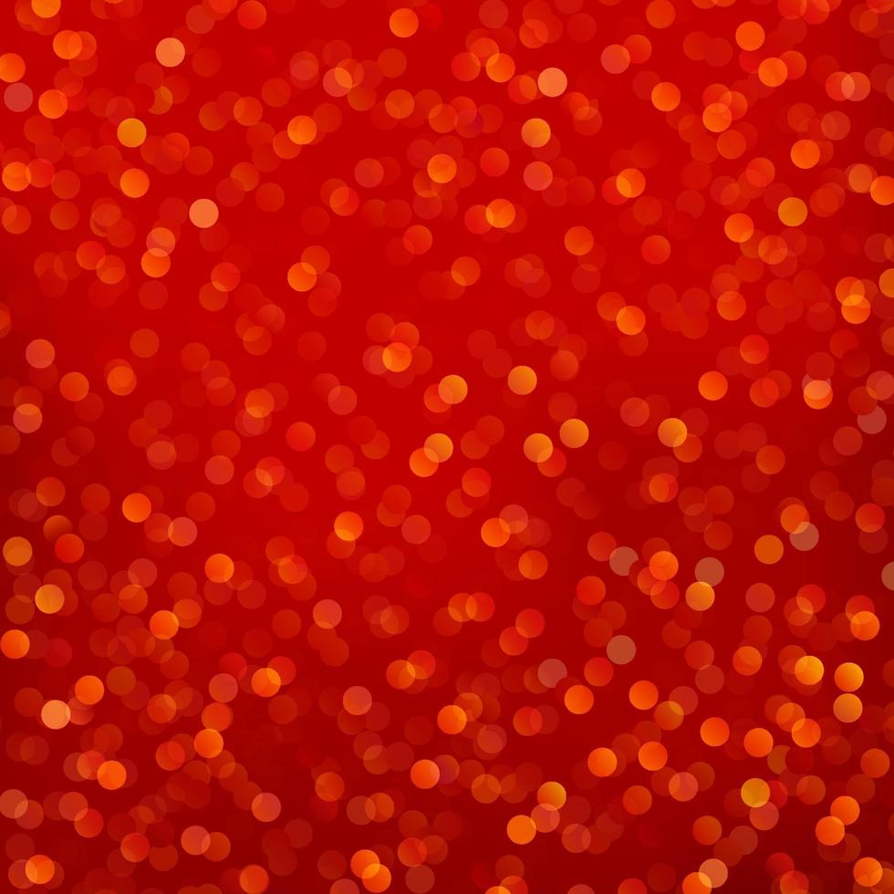 Fondo rojo del bokeh del festival de la Feliz Navidad. Fondo de luces bokeh naranja rojo y amarillo. Bokeh abstracto borroso en el fondo. vacaciones brillantes luces rojas con destellos. vector eps10