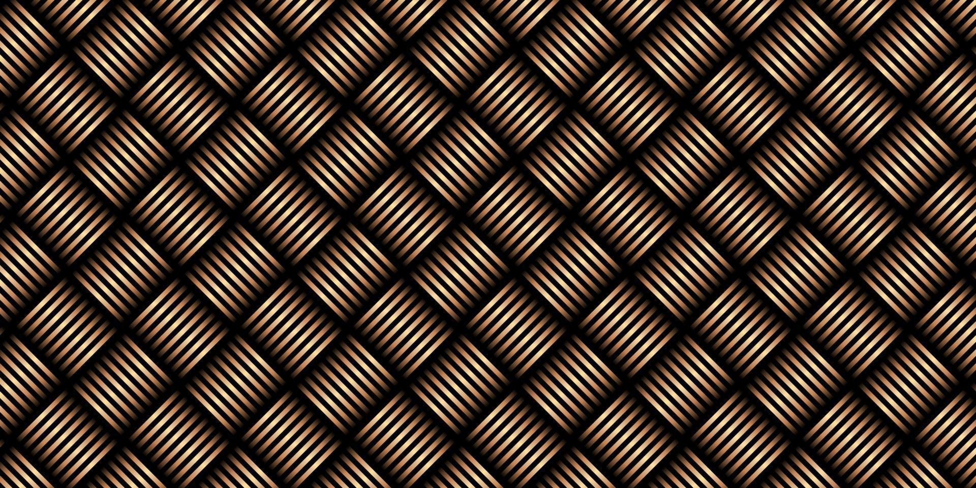 Abstract luxury golden diagonal stripe pattern on black background. Modern geometric pattern design. You can use for business presentation, poster, template. Vector illustration