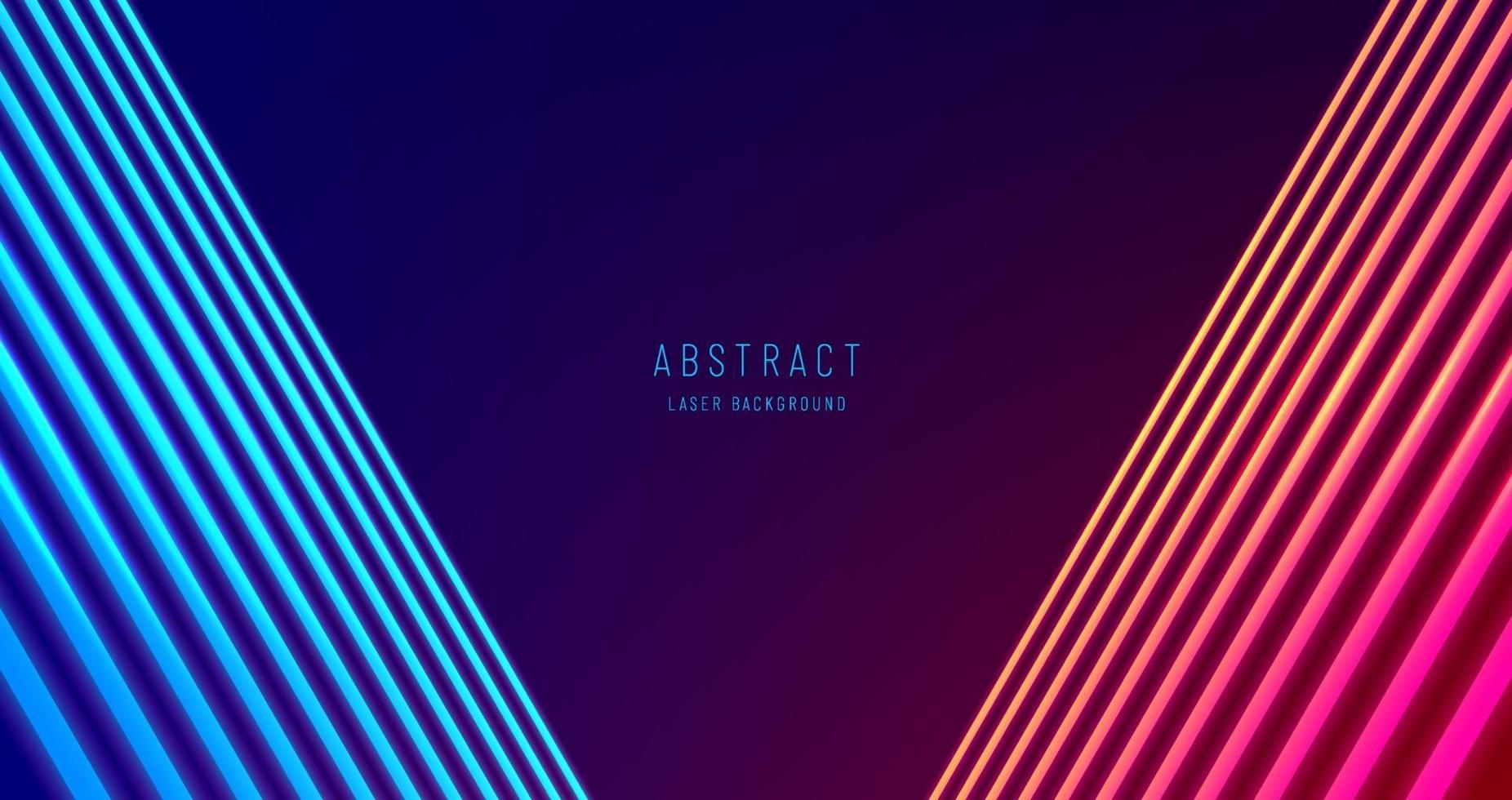 Abstract perspective soft blue and red light triangle direction on dark design modern futuristic background. Glowing lines, neon lights, ultraviolet, Cyan and pink vibrant colors. Vector illustration