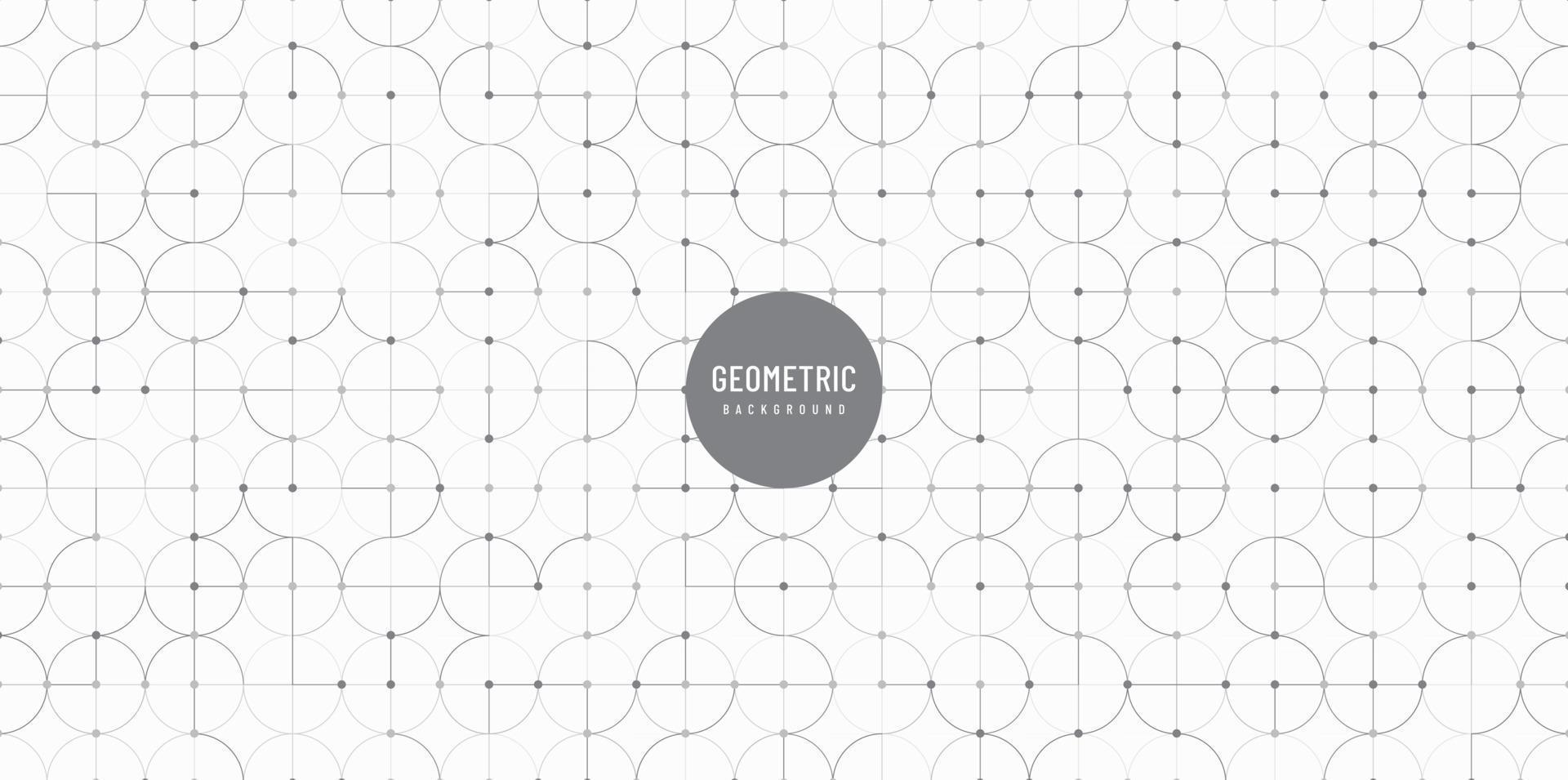 diseño moderno negro y gris de fondo de estilo geométrico. tecnología de conexión circular. diseño de patrón abstracto. que puede utilizar para la plantilla de portada, póster, banner web, folleto. ilustración vectorial vector