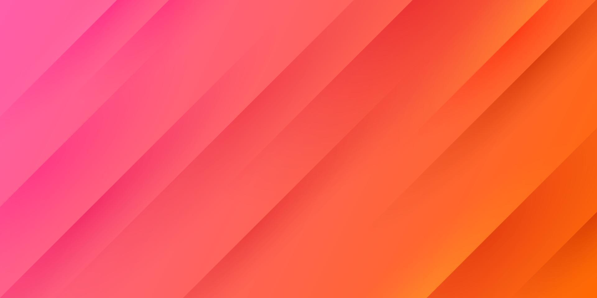 Abstract light red pink and orange gradient background with diagonal stripe lines and texture. Modern and simple banner design. You can use for business presentation, poster, template. Vector illustration