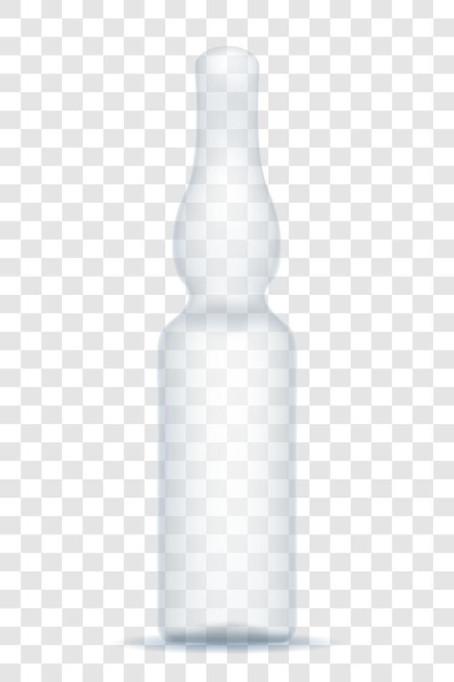 medical ampoule for injection stock vector illustration isolated on white background