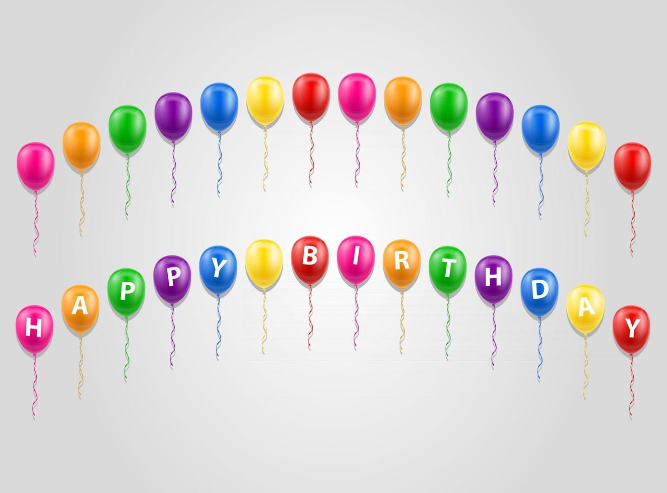 happy birthday inscription text stock vector illustration isolated on white background