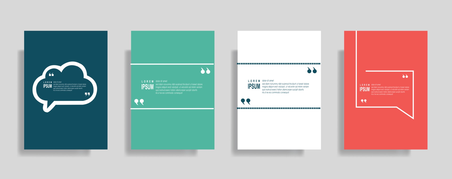 Quotes frame blank templates set, Text in brackets Quotes frame blank templates set, Text in brackets