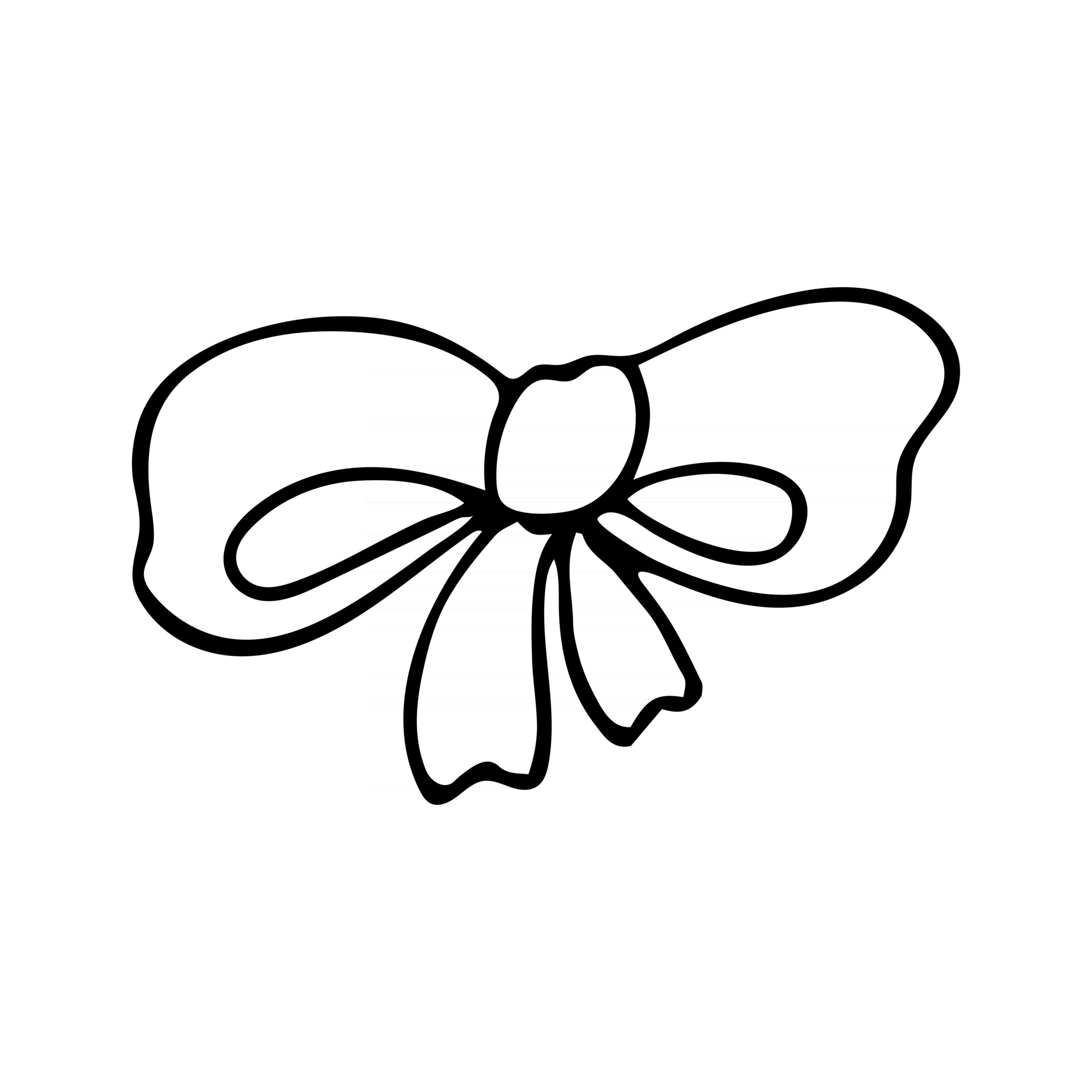 Cute bow icon Sketch drawing isolated on white background. Festive ...
