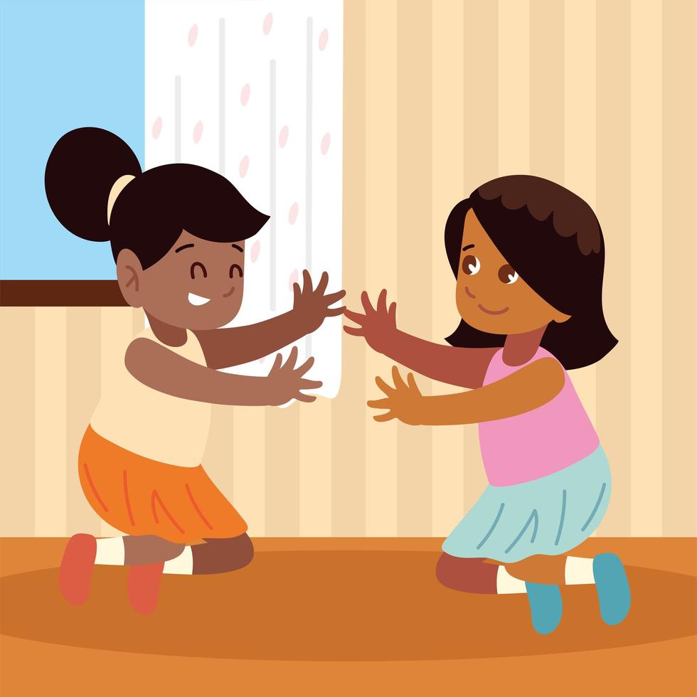 niñas jugando en casa 2598341 Vector en Vecteezy niñas jugando en casa 2598341 Vector en Vecteezy