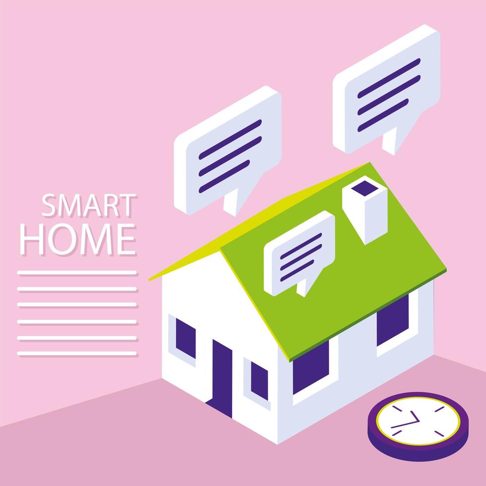 smart home programming vector