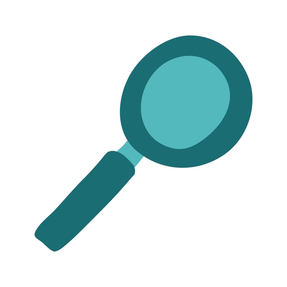 search magnifying glass flat style icon vector