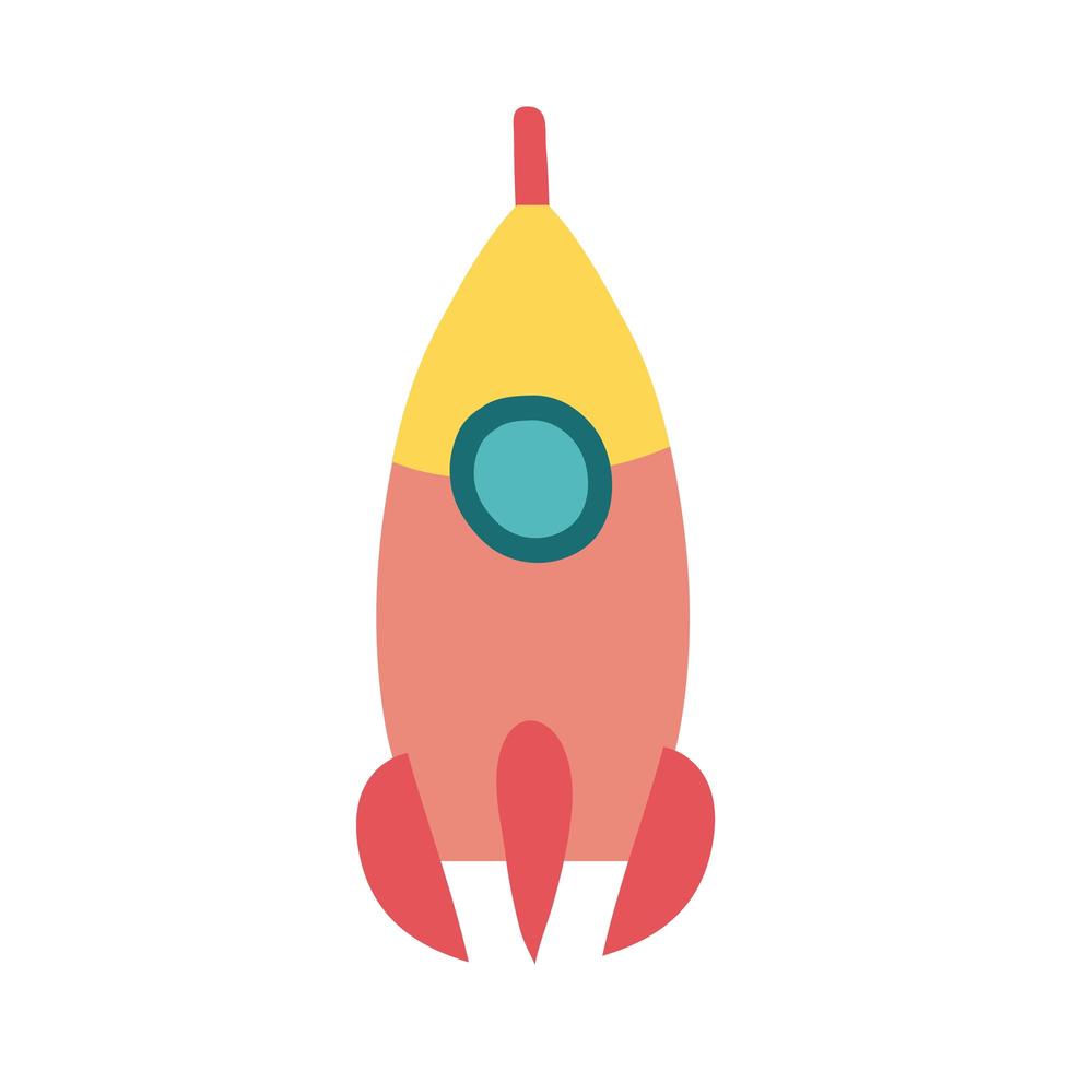 rocket launcher flat style icon vector