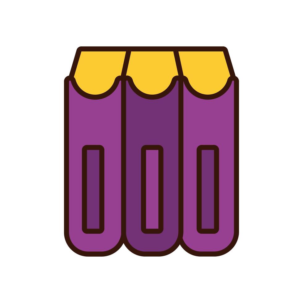 pile textbooks school line and fill style icon vector