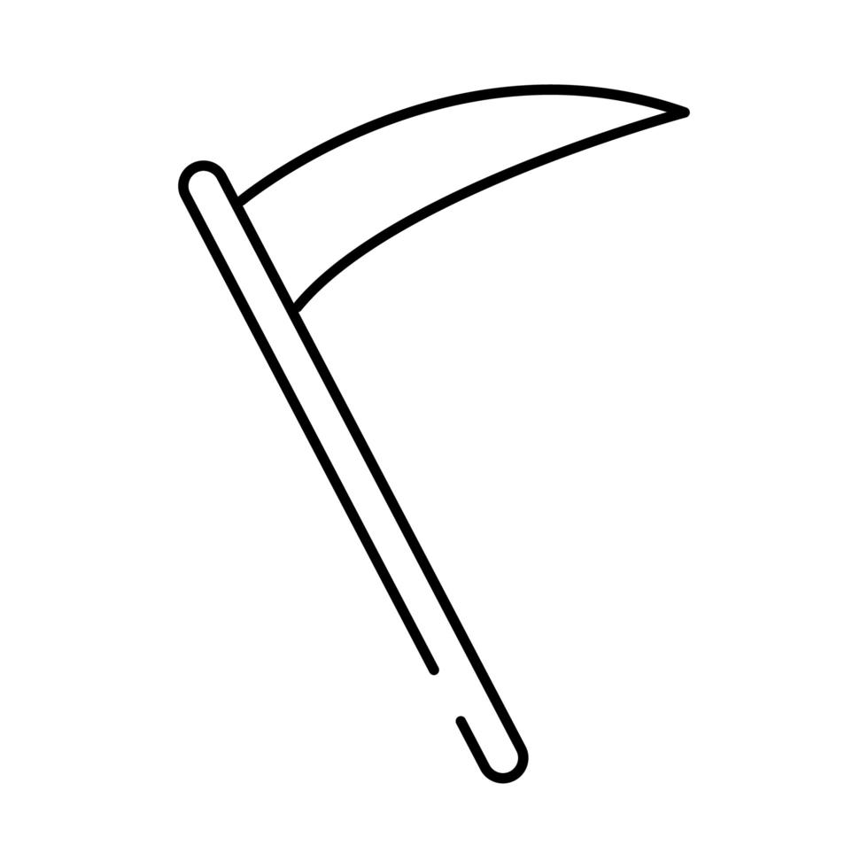 sickle of death line style icon vector
